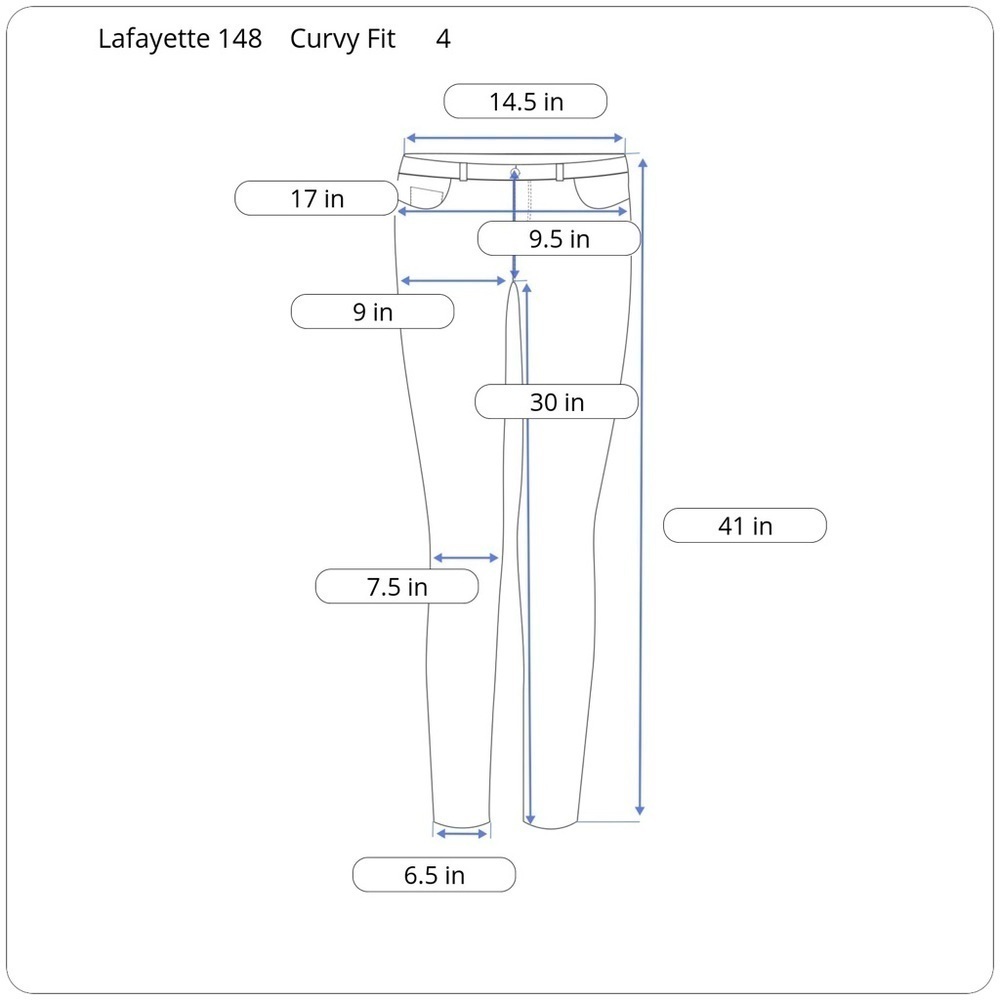 LAFAYETTE 148 NEW YORK White Curvy Fit Women's Jeans - Picture 2 of 8